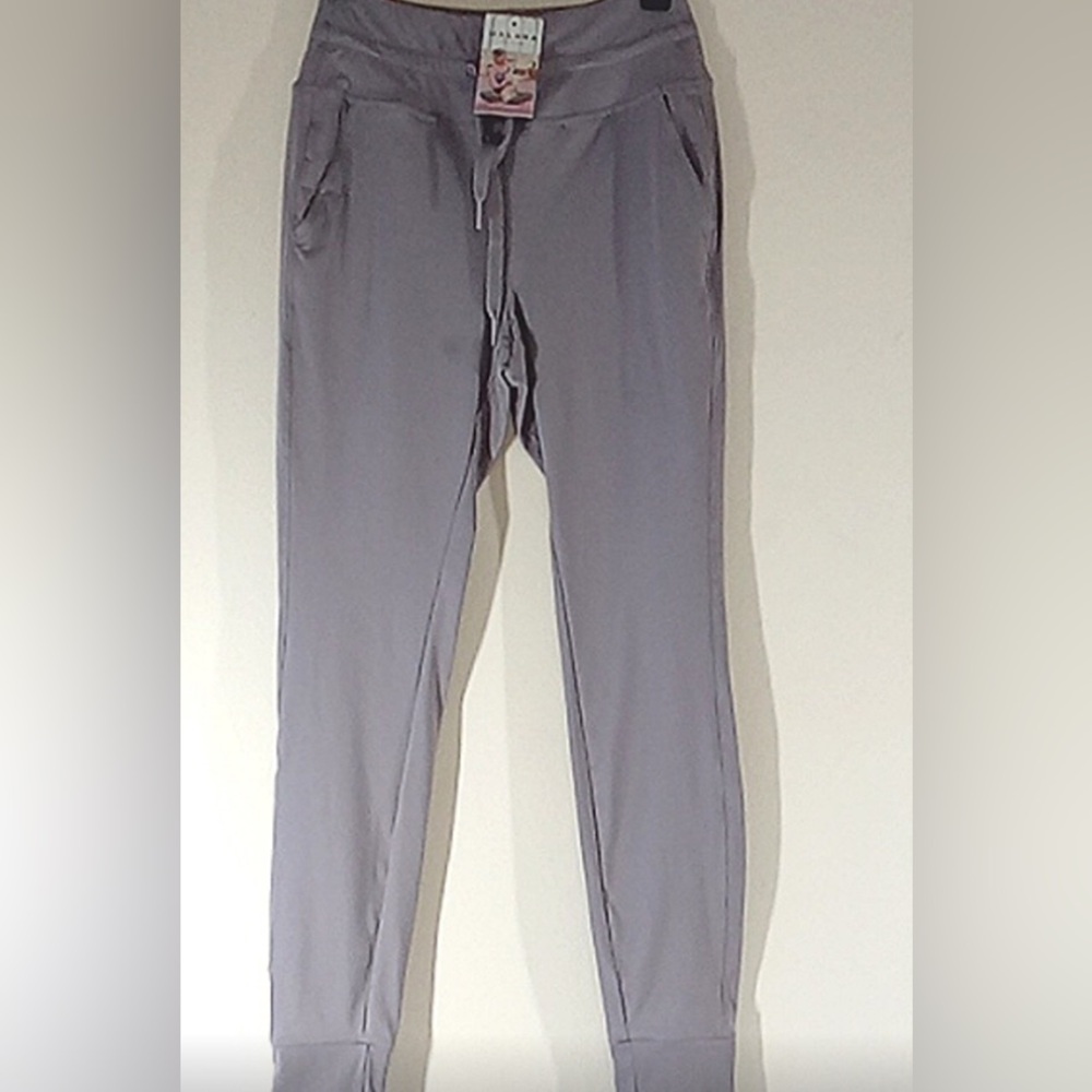 HALARA Women Grey Gray Pants Workout Exercise New Yoga Jogger LARGE